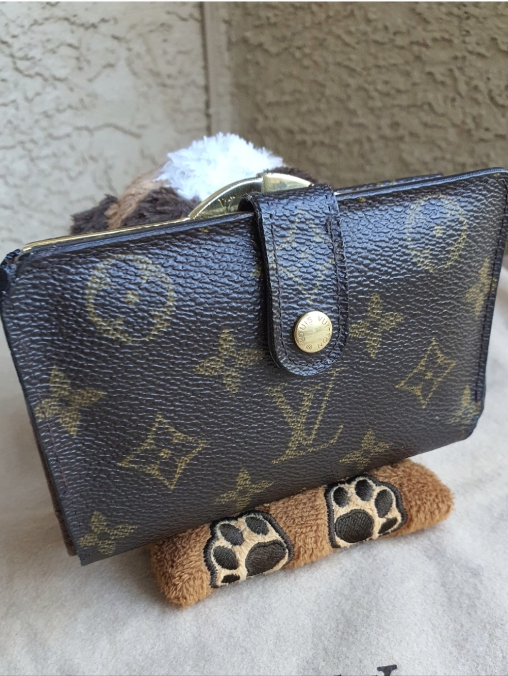 Louis Vuitton Monogram LV Porte Monnaie Viennois French Purse or Kisslock Wallet